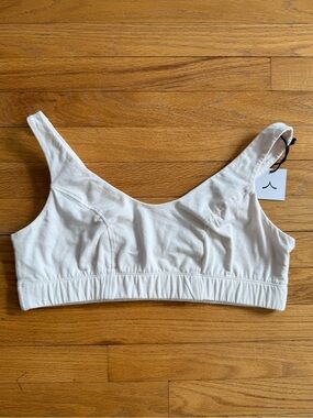 NWT Knickey/Cloud Nine/Subset Scoop Bralette ~ Organic Cotton ~  XXL ~ Off White